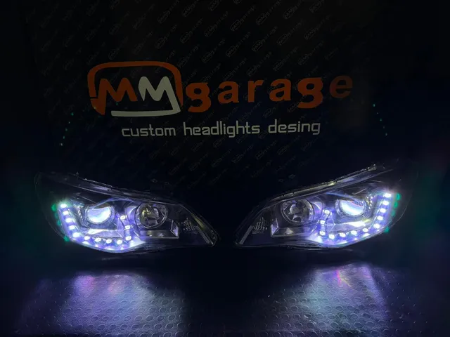 MM Garage'da hazırlanan far ünitesi aydınlatma detayı
